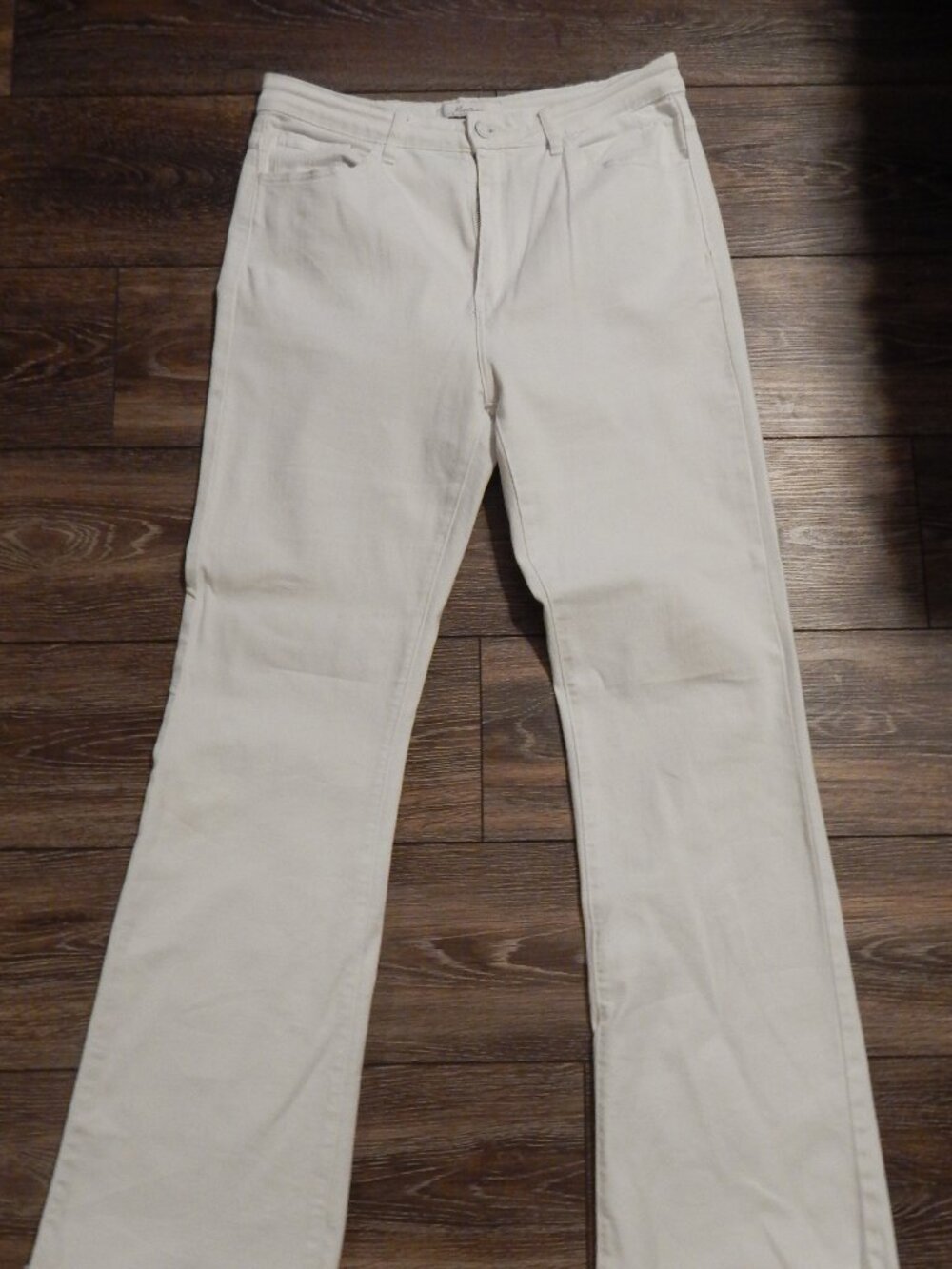 KanCan Women's White Boot Cut Jeans
